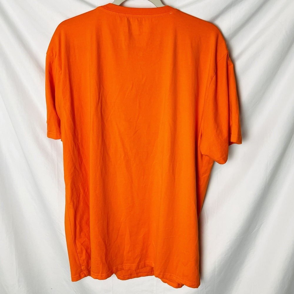 BKYS Shirt Mens Size 2XL Fear Ends Orange Stitch Skull Cupid Short Sleeve - Picture 5 of 5